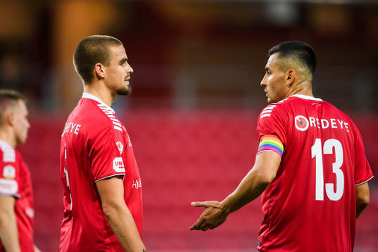 Kalmars Douglas Bergqvist och Emin Nouri deppar