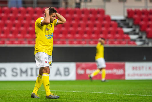 Falkenbergs Edi Sylisufaj deppar