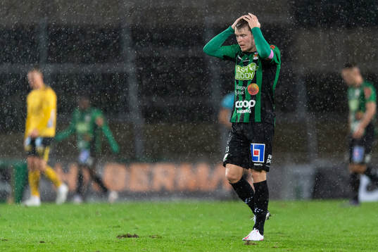 Varbergs Anton Liljenbäck deppar