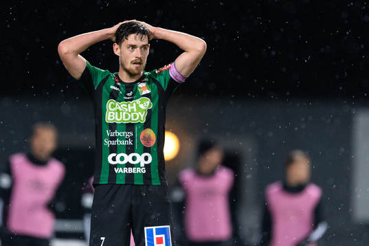 Varbergs Robin Tranberg deppar
