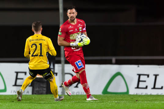 Varbergs målvakt Stojan Lukic