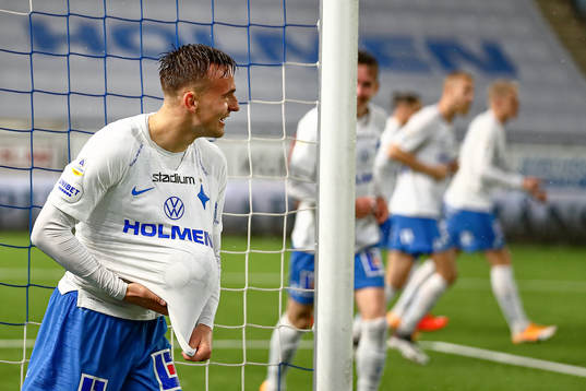 IFK Norrköpings Henrik Castegren jublar