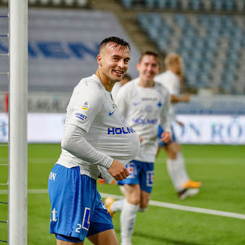 IFK Norrköpings Henrik Castegren jublar