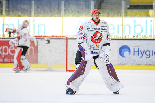 Vita Hästens målvakt Adam Werner