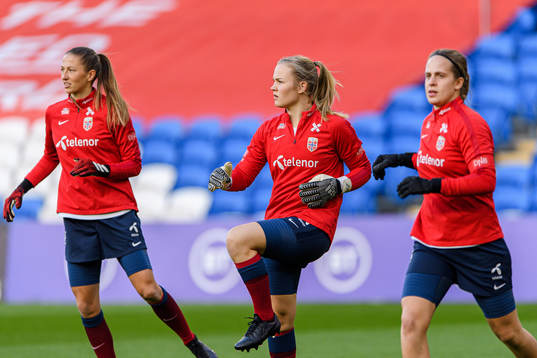 Goalkeepers Cecilie Fiskerstrand, Oda Bogstad and Ida