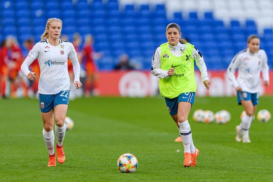 Julie Blakstad and Maren Mjelde of Norway