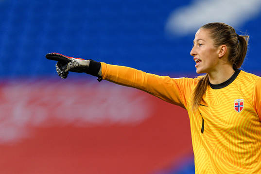 Goalkeeper Cecilie Fiskerstrand of Norway