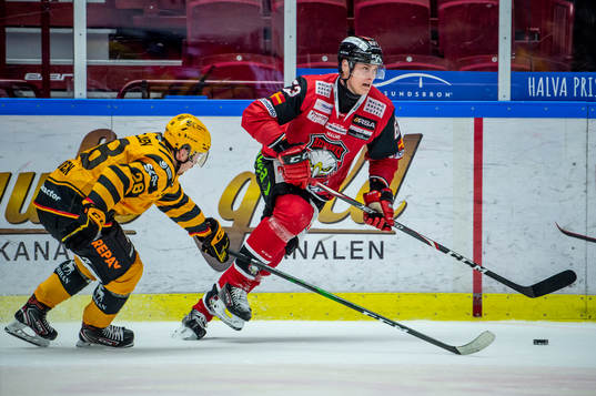 Malmö Redhawks Christoffer Forsberg mot Skellefteås