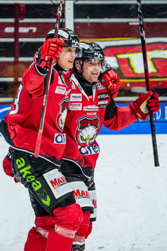 Malmö Redhawks Fredrik Händemark och Ponthus Westerholm