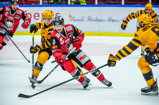 Malmö Redhawks Johan Olofsson mot Skellefteås Tyler