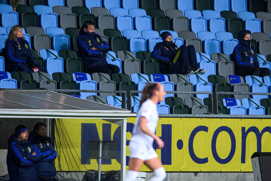 Lina Hurtig of Sweden in the stands