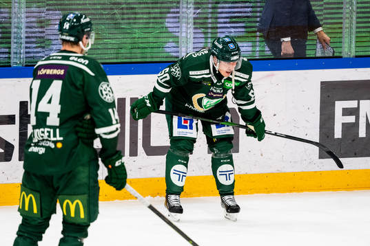 Färjestads Sebastian Erixon deppar