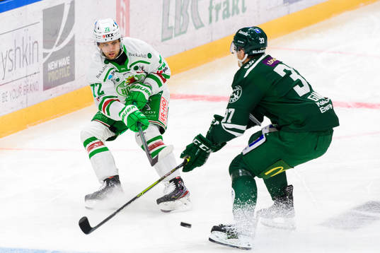 Rögles Daniel Zaar och Färjestads Adam Ginning