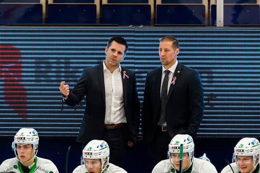 Rögles assisterande tränare Cory Murphy och tränare Cam