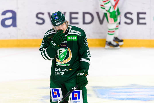 Färjestads Albin Eriksson deppar
