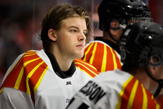 Brynäs målvakt Samuel Ersson deppar