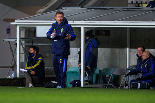 Peter Gerhardsson, head coach of Sweden