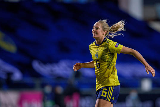 Magdalena Eriksson of Sweden celebrates