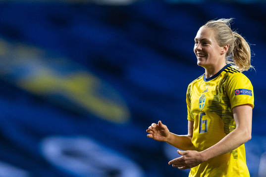 Magdalena Eriksson of Sweden celebrates