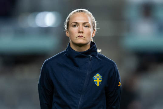 Magdalena Eriksson of Sweden at the line up