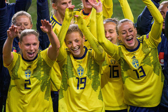 Jonna Andersson , Anna Anvegård and Amanda Ilestedt of
