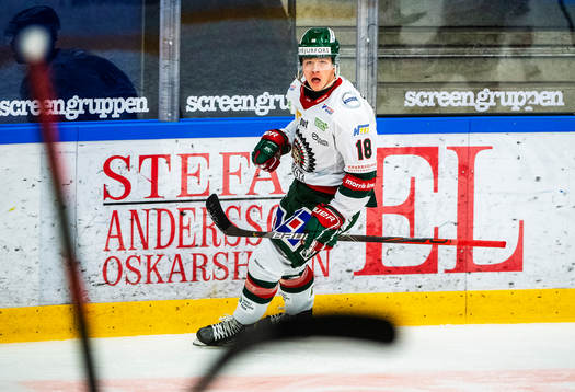 Frölundas Lucas Raymond jublar