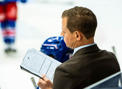 Oskarshamns tränare Martin Filander