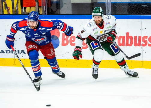 Oskarshamns Nichlas Torp och Frölundas Jan Mursak