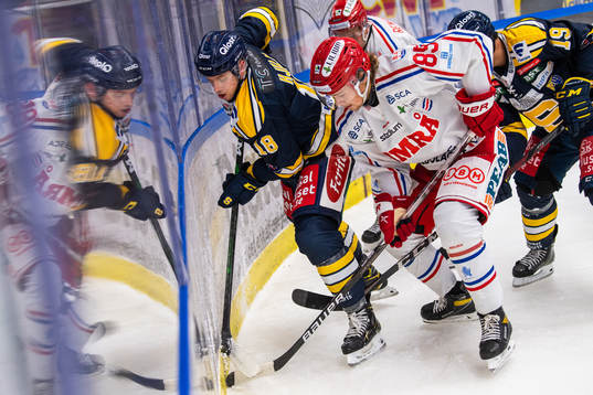 Södertäljes Andreas Hjelm och Timrås Filip Westerlund