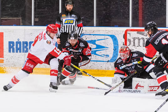 Trojas Victor Romfors och Nybros Erik Lindström och