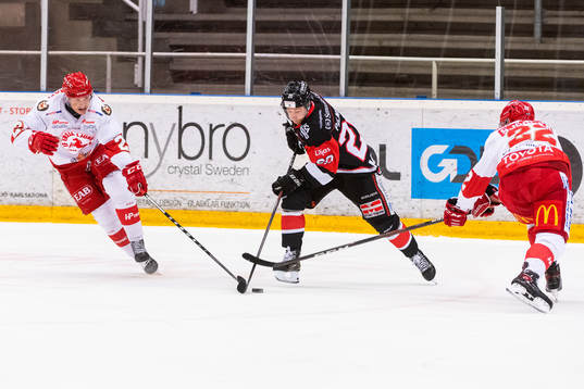 Nybros Markus Palmberg och Trojas Karl Olofsson