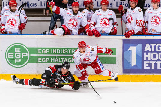 Nybros Anton Schagerberg och Trojas Lukas Sjöblom
