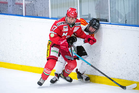 Modos Erica Rieder och Brynäs Jaycee Gebhard