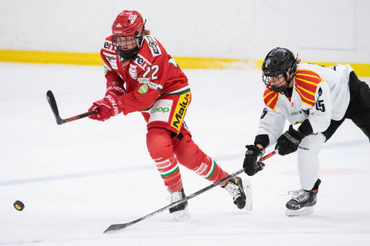 Modos Jaycee Magwood och Brynäs Lara Stalder