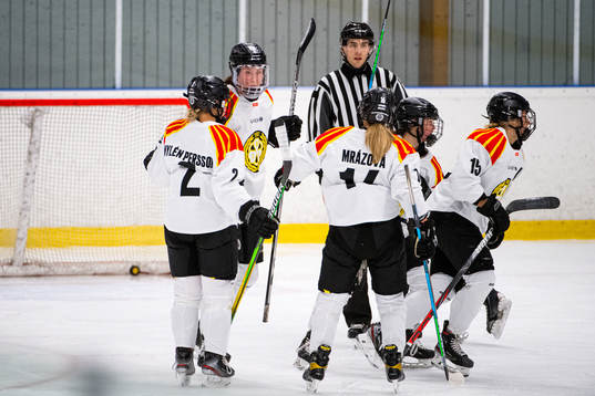 Brynäs Rosa Lindstedt jublar