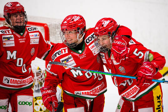 Modos Maja Grundström, Paula Bergström och Daniela
