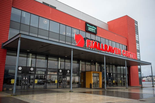 Exteriör av Fjällräven Center