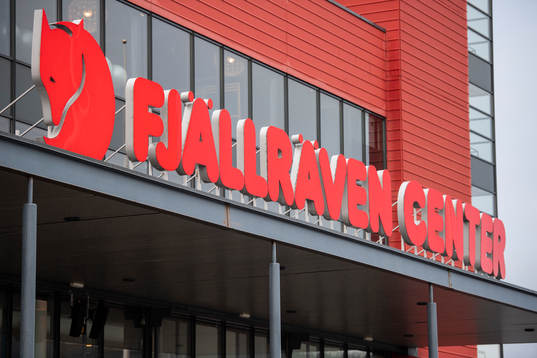 Exteriör av Fjällräven Center
