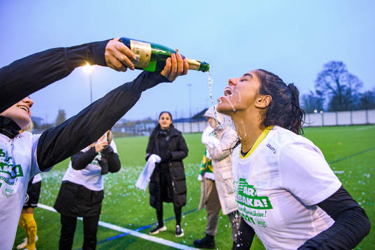 Hammarbys Caroline Rodrigues jublar