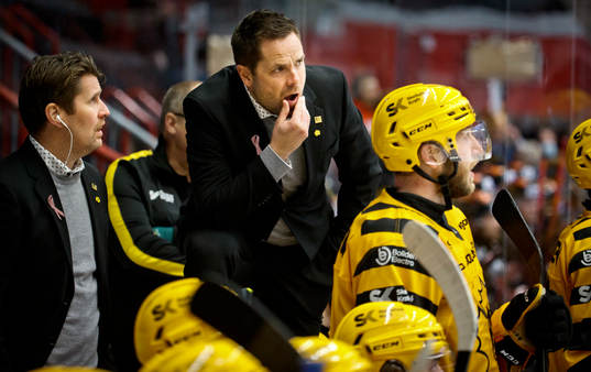 Skellefteås tränare Stefan Klockare och tränare Stefan