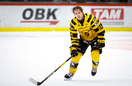Skellefteås Andreas Wingerli utan hjälm