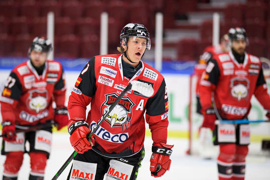 Malmö Redhawks Emil Sylvegård deppar