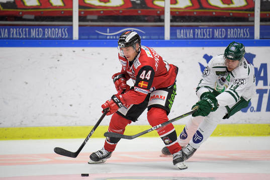 Malmö Redhawks Jesper Jensen Aabo och Färjestads Victor