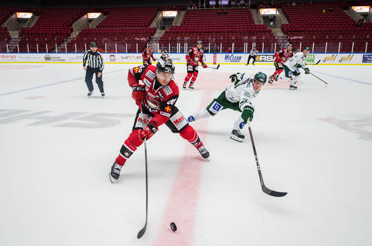 Malmö Redhawks Jesper Jensen Aabo och Färjestads Carl