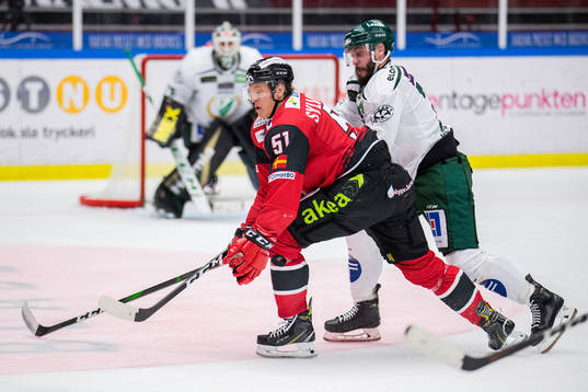 Malmö Redhawks Emil Sylvegård och Färjestads Jesse