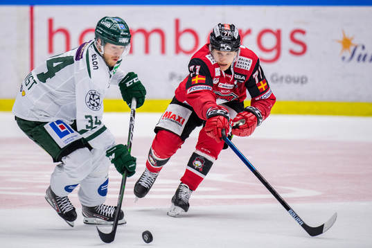 Färjestads Michael Lindqvist och Malmö Redhawks