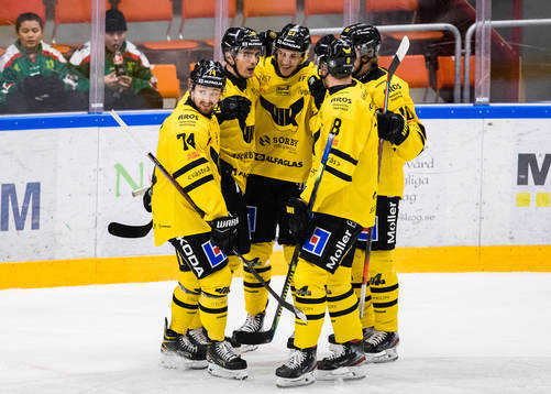 Västerås Sebastian Benker (m) jublar