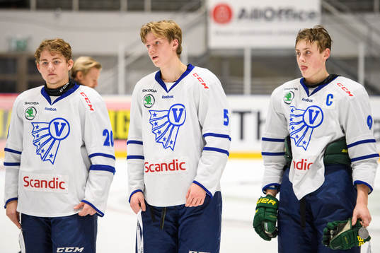Västerbottens Tim Johansson, Wilmer Lindfors och Axel