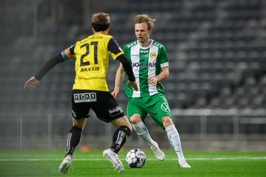 Häckens Rasmus Lindgren och Hammarbys Tim Söderström