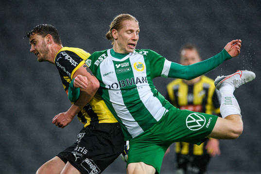 Häckens Joona Toivio och Hammarbys Gustav Ludwigson